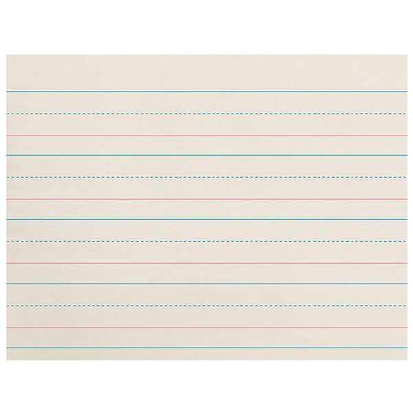 Zaner-Bloser Newsprint Handwriting Paper, Grades PK-K, 10.5 x 8, PK1500 PZP2610 - main
